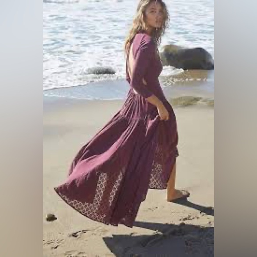 NWT FREE PEOPLE SEA ME MAXI DRESS - SMALL